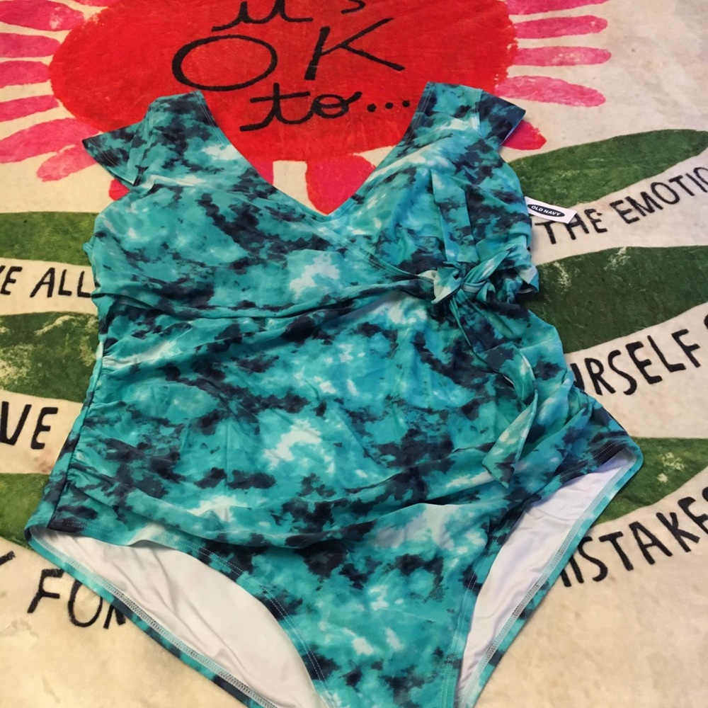 Old Navy One Piece Turquoise Swimsuit w/Tags